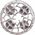 Brandsseller Adventskranz Ø28 cm Silber – Aluminium mit 4 Kerzentellern Ø 28 cm Silber 9
