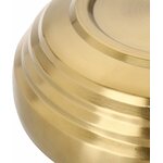 SUMNACON Dekoschale Hochglanzpolierte Schlüsselschale aus Edelstahl Ø 18 cm Gold 18cm 8