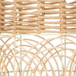Atmosphera – Große, schwere Vase aus geflochtenem Rattan – D 22 x H 55 cm, durchbrochenes Design – Für Trockenblumen, Boho- 2