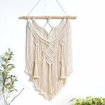 Mkouo Makramee Wandbehang Boho Deko Gewebte Wanddeko, 43cm (W) x 66cm (L) 2