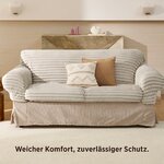 BEDSURE Kuscheldecke 150x200 Zimmer Deko - Tagesdecke, Beige 10-beige 150 x 200 cm 5