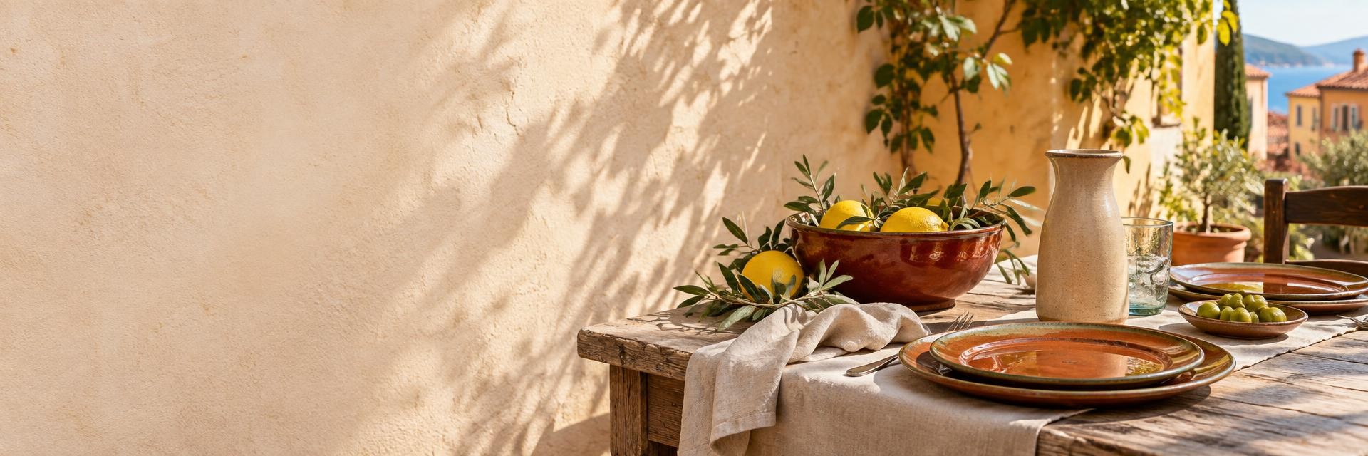 Dresser une table à la niçoise, en cinq gestes