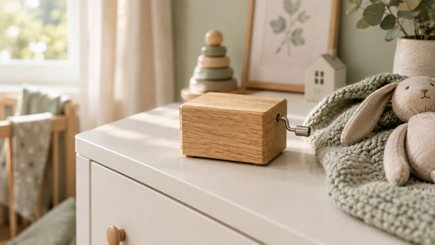 Regalo original para un recién nacido: por qué una caja de música personalizada