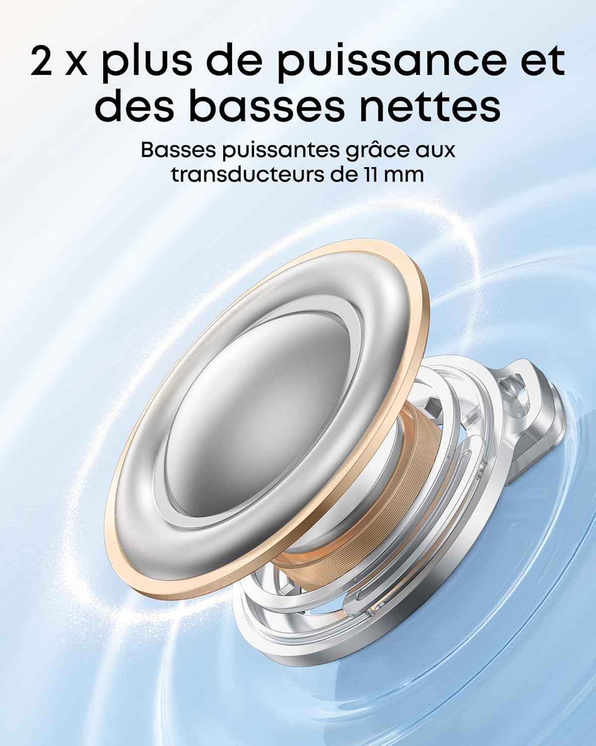 Haut-parleur des écouteurs pour un son puissant