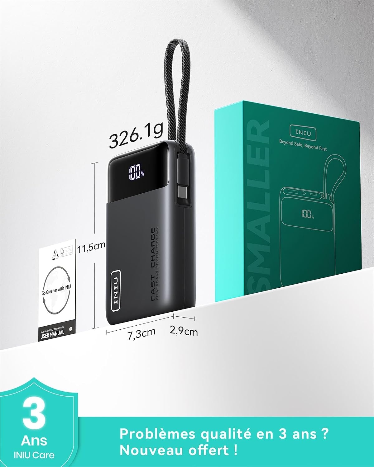 Batterie externe et son emballage