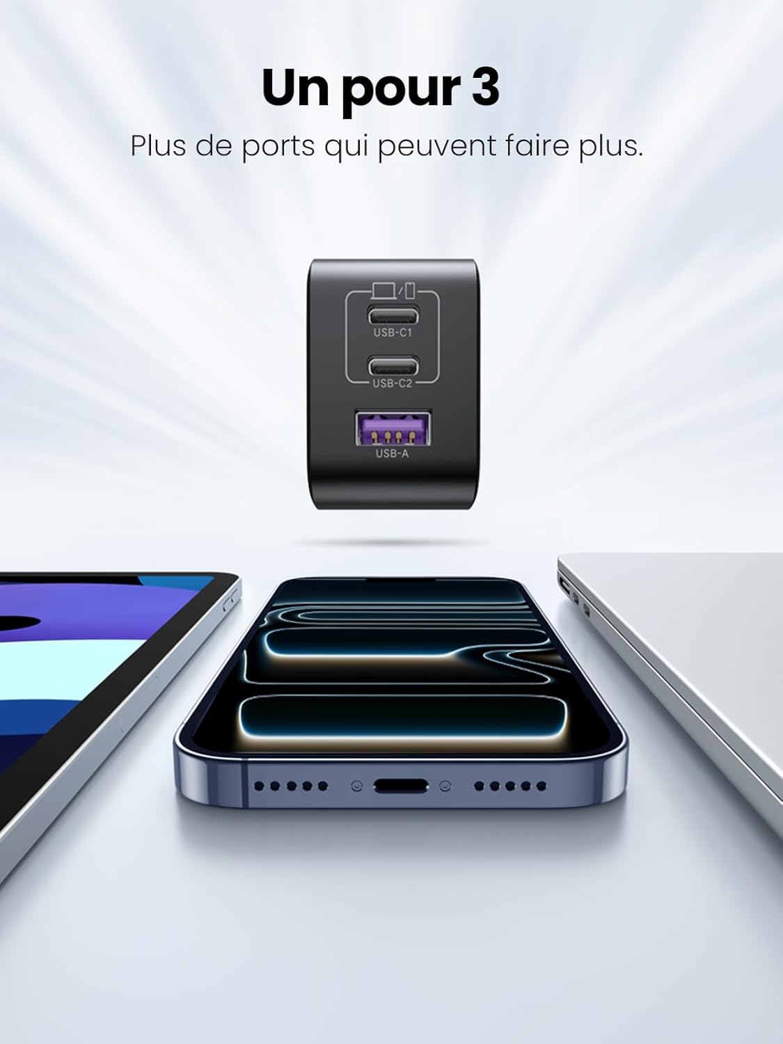 Un seul chargeur pour lordinateur, le téléphone et la tablette