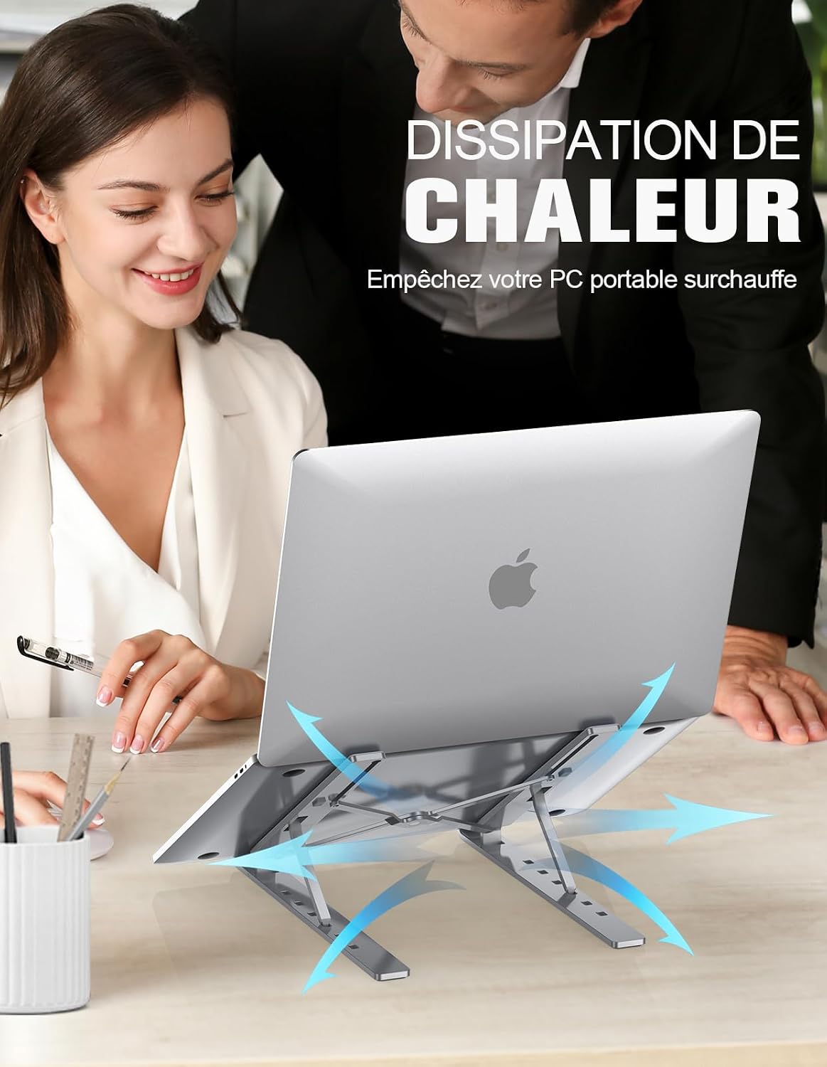 Support ajouré qui laisse lordinateur respirer et refroidir
