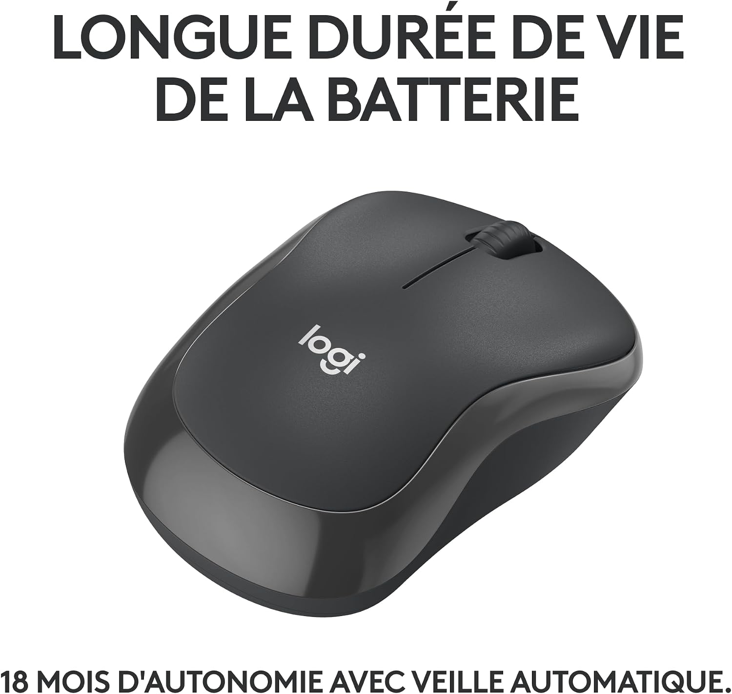 Autonomie de la pile de la souris, jusquà 18 mois
