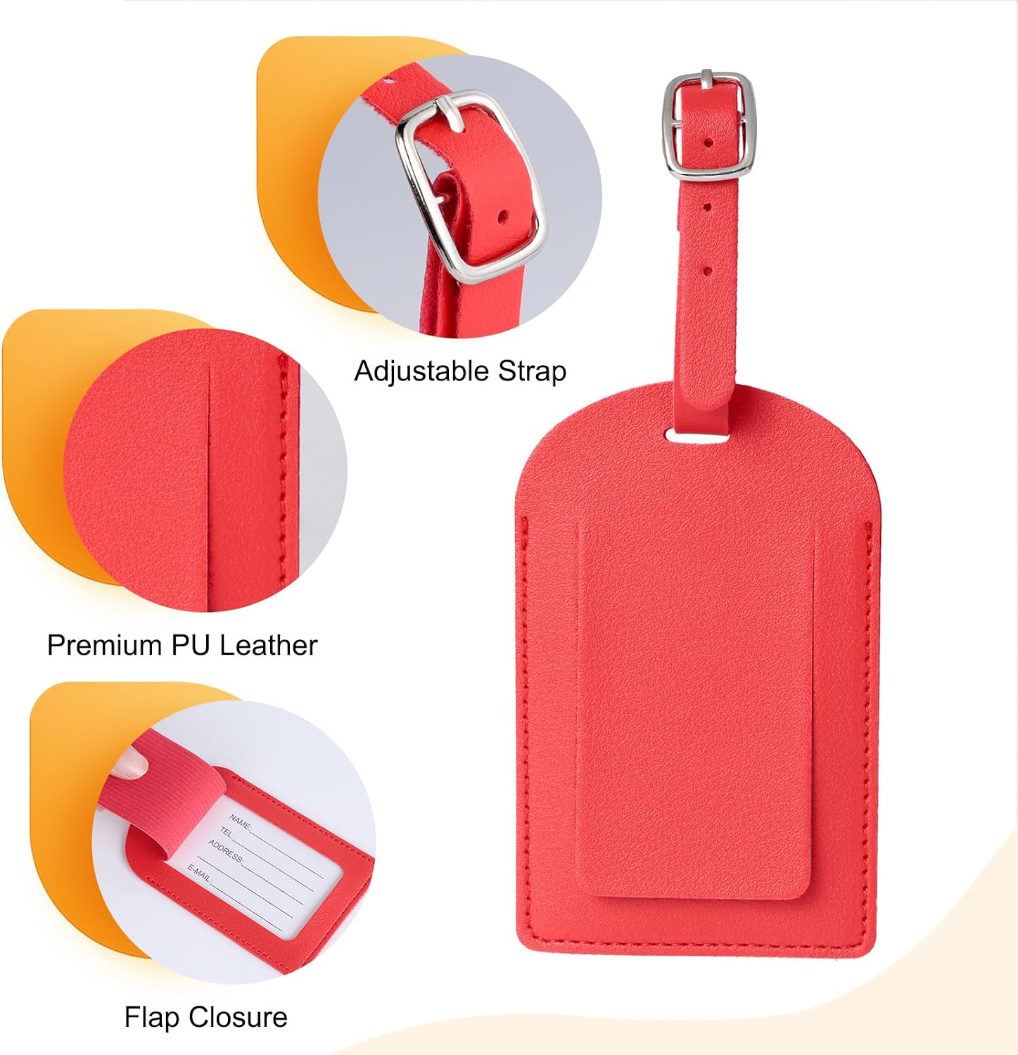 Étiquette rouge et sa carte dadresse