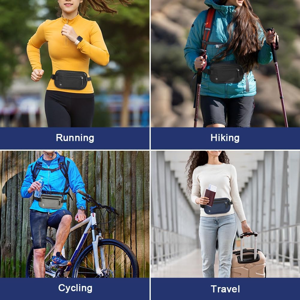Ceinture portée en courant, en randonnée, à vélo et en voyage