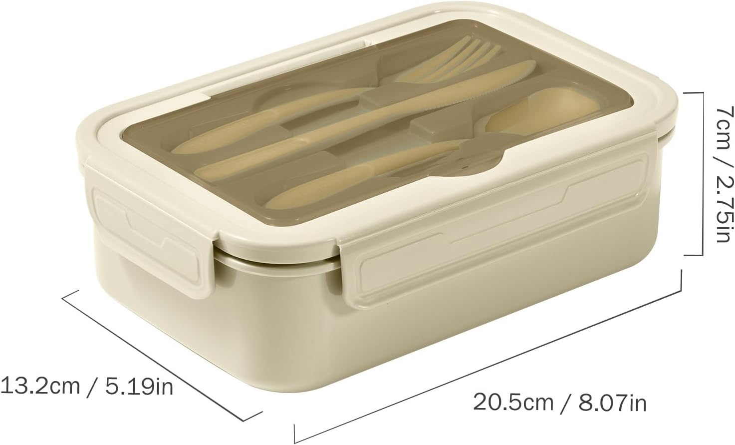 Dimensions de la boîte repas