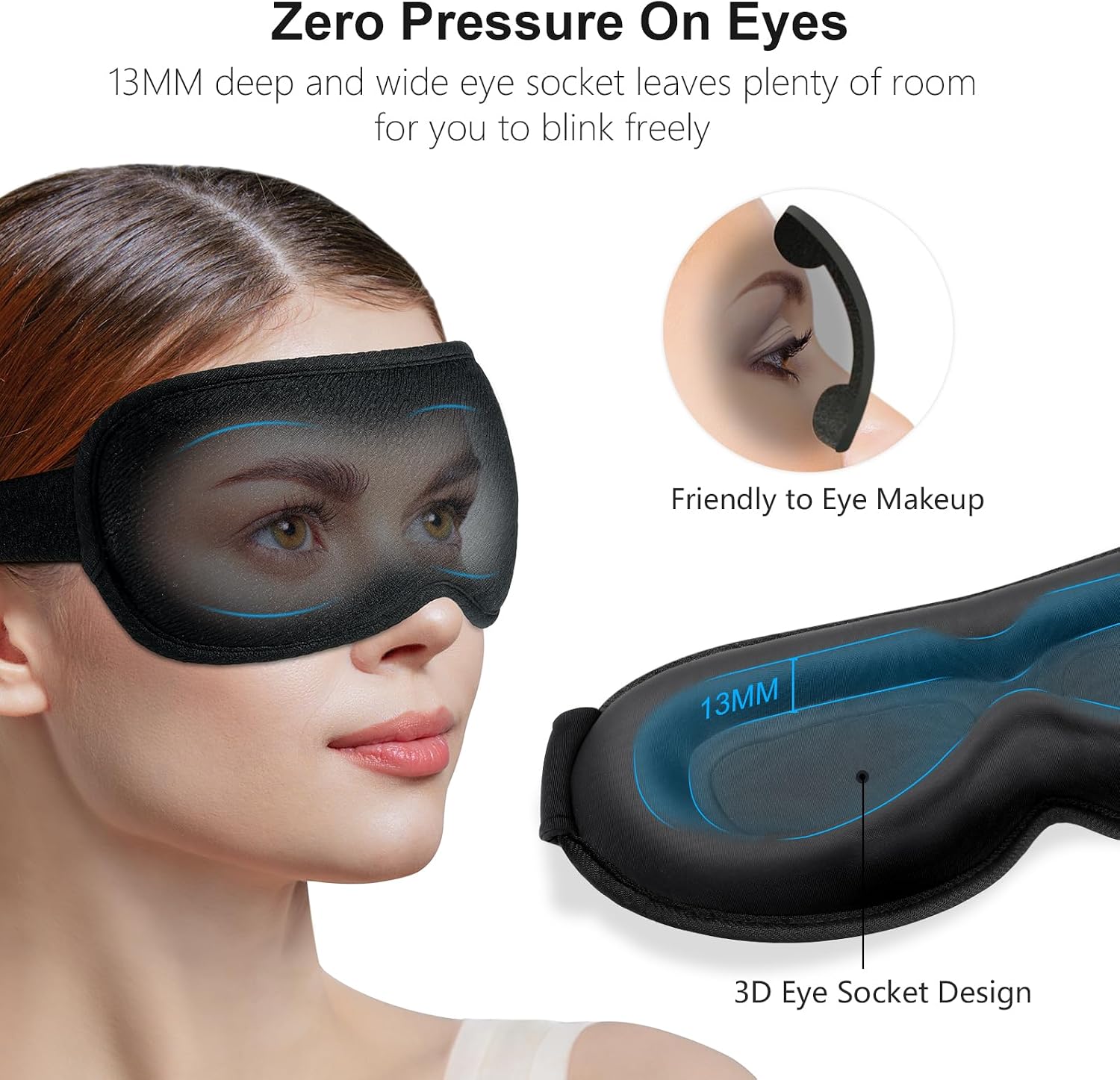 Coques 3D qui ne touchent pas les yeux ni les cils