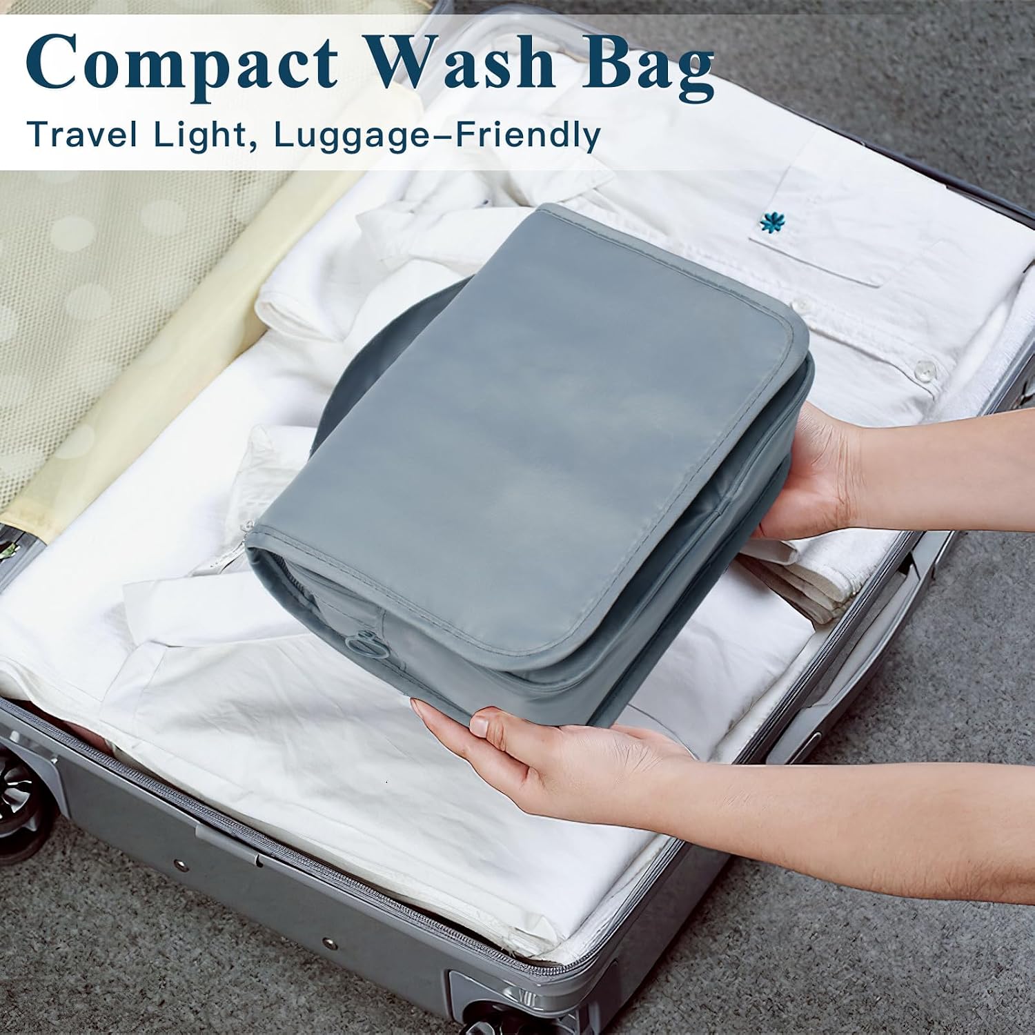 Trousse compacte rangée dans une valise