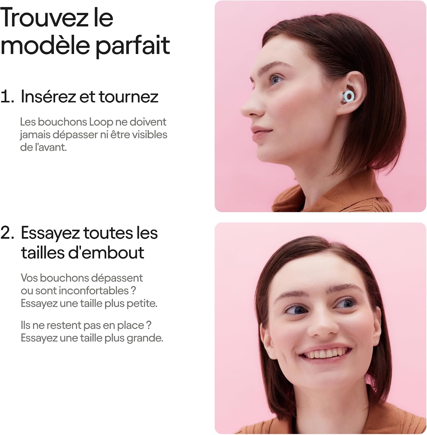 Guide pour choisir la bonne taille dembout