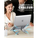 Support ajouré qui laisse lordinateur respirer et refroidir