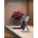Support utilisé pour regarder une vidéo sur la tablette