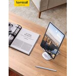 Support de tablette utilisé avec un téléphone et un carnet