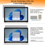 Deux façons de fixer le filtre sur lécran