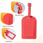 Étiquette rouge et sa carte dadresse