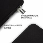 Double fermeture éclair et tissu résistant de la housse