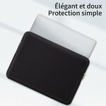 Ordinateur glissé dans la housse matelassée