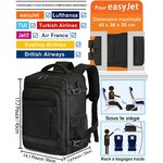 Sac à dos aux dimensions cabine acceptées par les compagnies