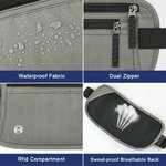 Tissu déperlant et poche anti-RFID de la ceinture