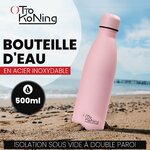 Gourde de 500 ml à double paroi isolée sous vide