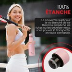 Bouchon étanche de la gourde, aucune fuite dans le sac