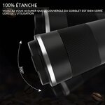 Mug étanche renversé sans fuite