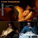 Trois teintes de lumière, du blanc froid au jaune chaud