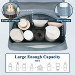 Grande capacité de la trousse remplie de produits de toilette