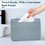 Poche arrière pratique de la trousse de toilette