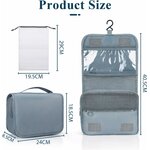 Dimensions de la trousse de toilette