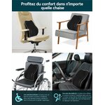 Confort du coussin lombaire sur un siège