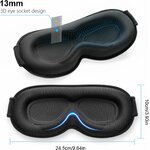 Dimensions du masque de sommeil 3D