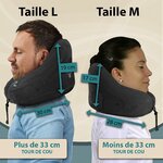 Oreiller en H en taille L et en taille M selon le tour de cou