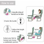 Mode demploi du repose-pieds en quatre étapes