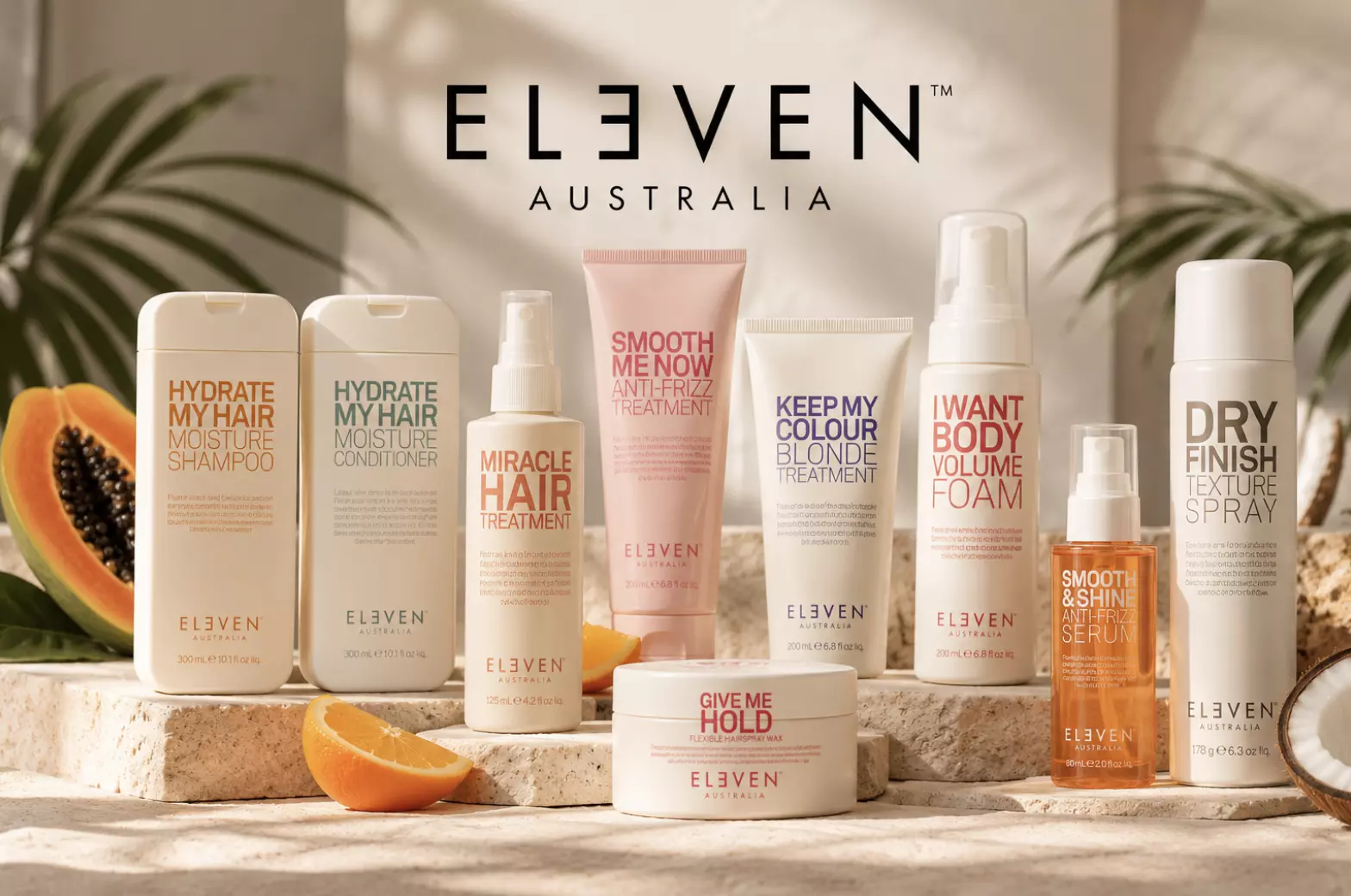 Gamme de produits capillaires ELEVEN Australia