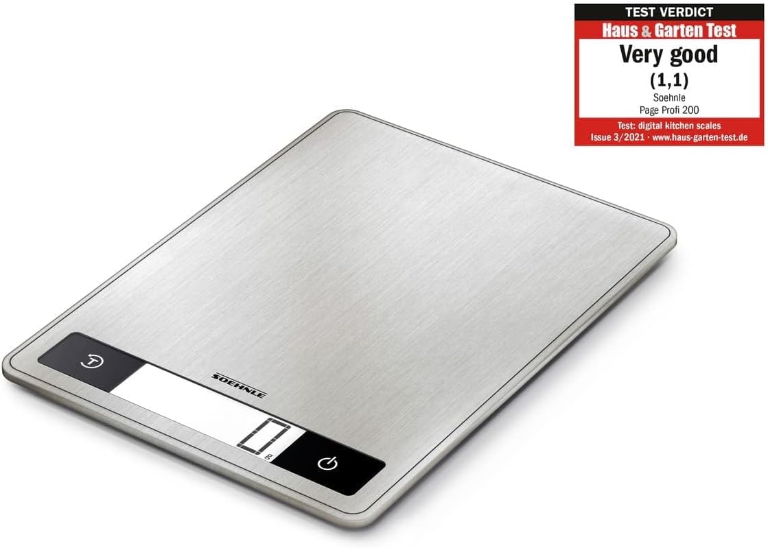 Soehnle Balance de Cuisine Page Profi 200, Balance Culinaire 15 kg Argenté Unique 2