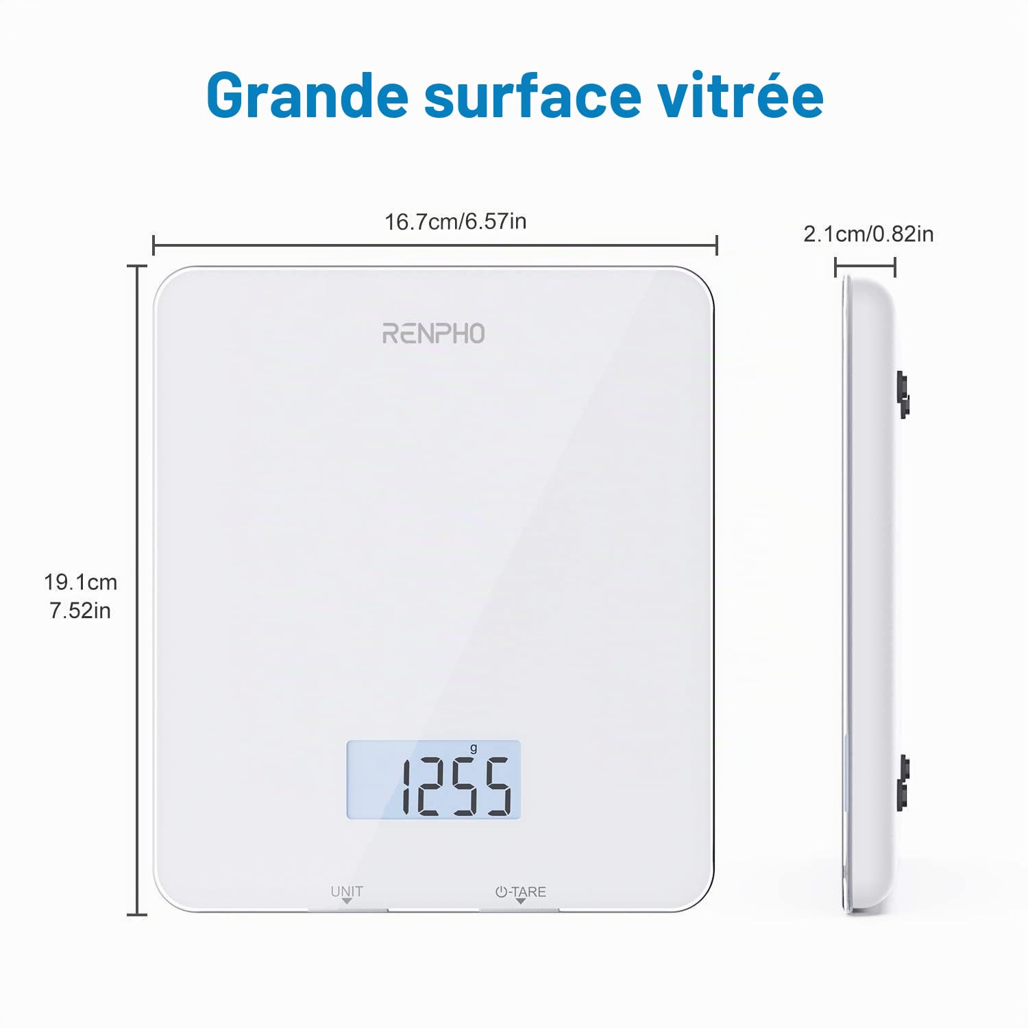 RENPHO Balance de Cuisine Numérique, Cuisson, Café, App 192x167mm 8