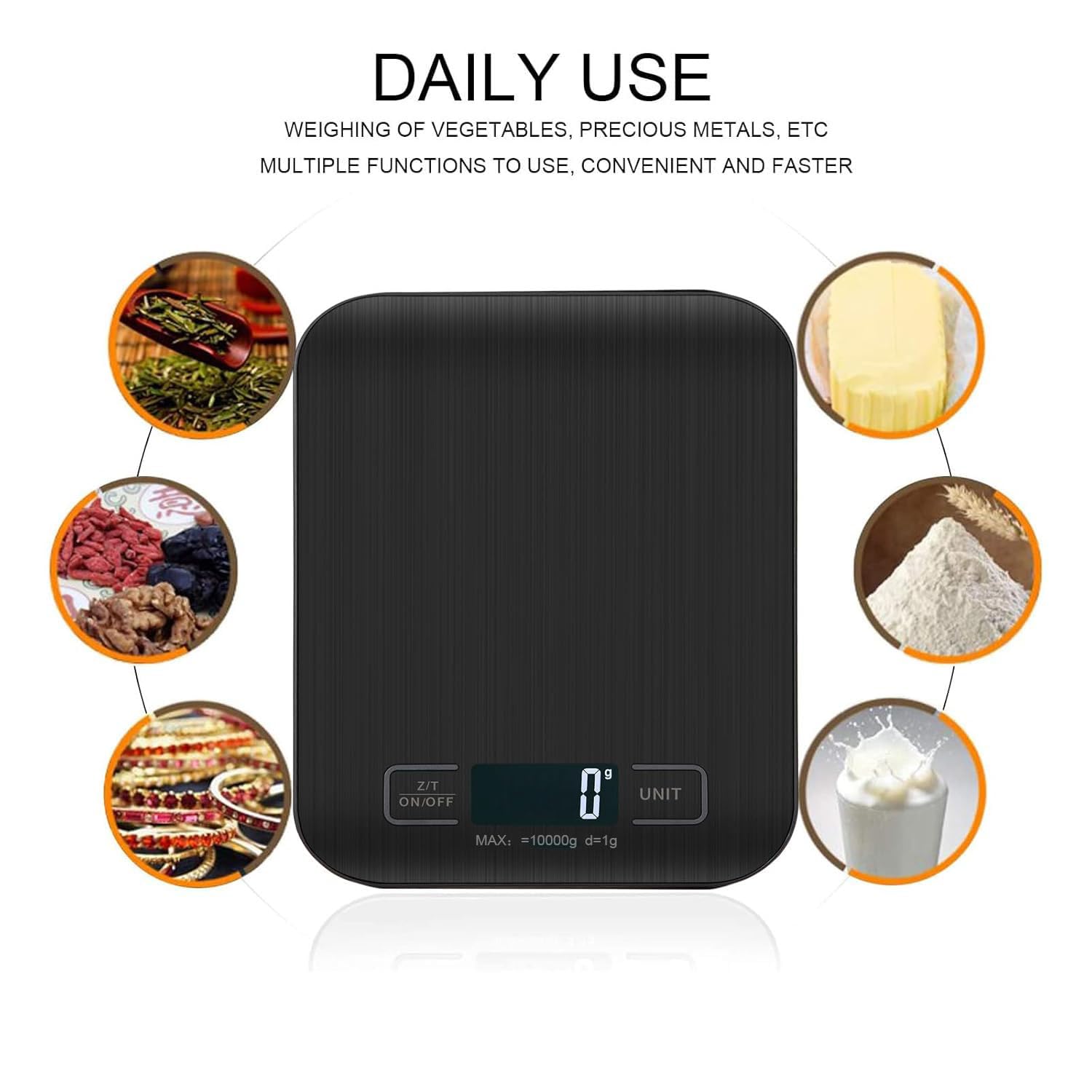 Balance De Cuisine NuméRiques, Balances NuméRiques Professionnelles 10 kg - Mesure PréCise Jusquà 1g,Balances De Cuisine é 5