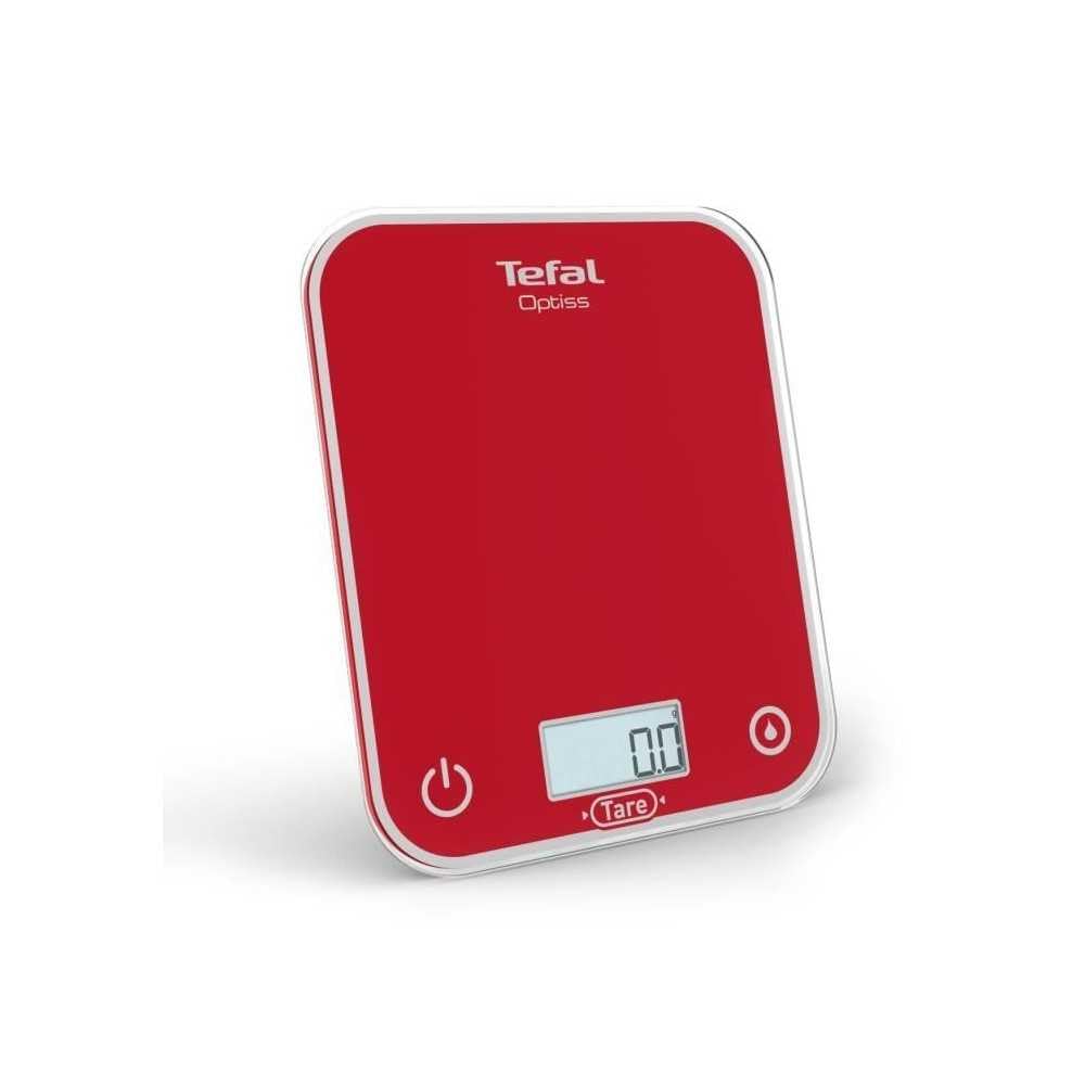 Tefal - Balance de cuisine électronique Optiss - 5kg - Rouge