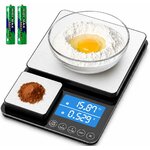 Diyife Balance Cuisine Haute Double Plateforme [500G/0.01G & 15Kg/1G]