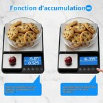 Diyife Balance Cuisine Haute Double Plateforme [500G/0.01G & 15Kg/1G] 4