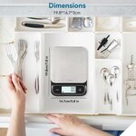 Balance de cuisine BOMATA étanche IPX6, 0,1g de Haute Précision 0,1g 5kg Noir 4