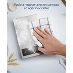 Balance de cuisine numérique 15 kg pour la préparation des repas, Pèse alimentaire électronique en Acier inoxydable avec pr 6