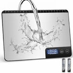 Balance de Cuisine Électronique 15kg, Précise à 1g, Écran LCD Argent Satiné