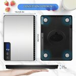 Balance de Cuisine Électronique 15kg, Précise à 1g, Écran LCD Argent Satiné 9