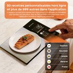 Balance de cuisine numérique avec calcul nutritionnel, écran couleur TFT 2